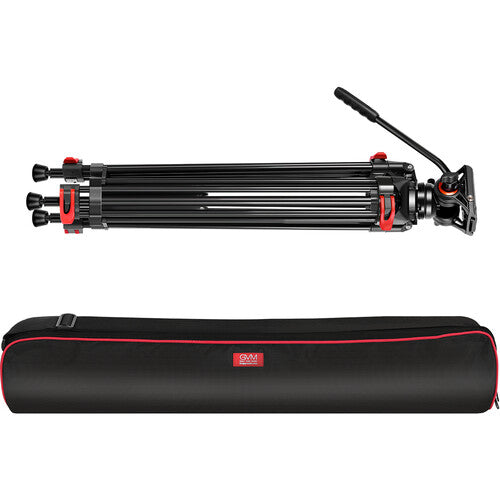 GVM JJL-JY Aluminum Camera Video Tripod with Fluid Head