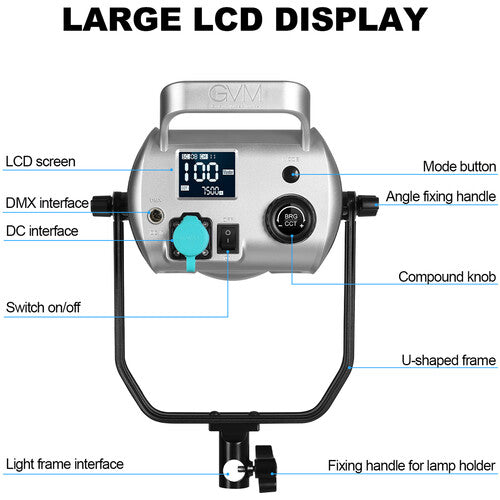 GVM SD300D Bi-Color LED Monolight