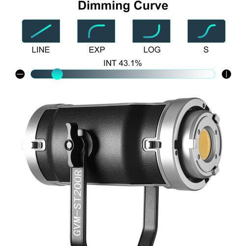 GVM ST200R LED RGB and Bi-Color Double-Headed Video Light (200W)