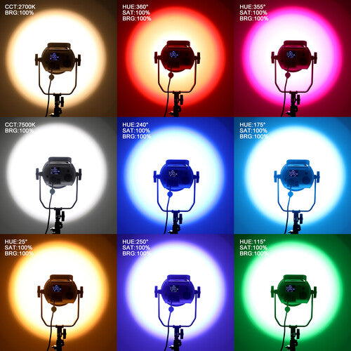 GVM SD200R RGB &amp; Bi-Color LED Studio Video Spotlight