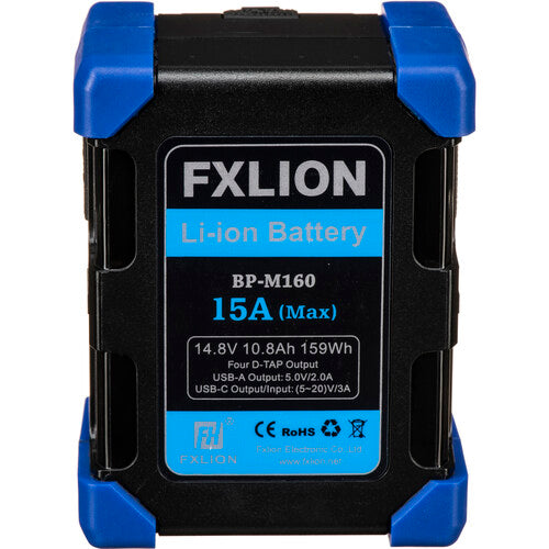 Fxlion BP-M160 High Power Square Battery - 14.8V / 159Wh V-Mount Battery
