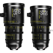 DZOFilm Pictor 20-55mm and 50-125mm T2.8 Super35 Zoom Lens Bundle (PL Mount and EF Mount, Black)