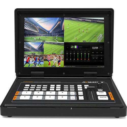 AVMATRIX PVS0403U 4-CHANNEL SDI &amp; HDMI VIDEO SWITCHER WITH 10.1" MONITOR