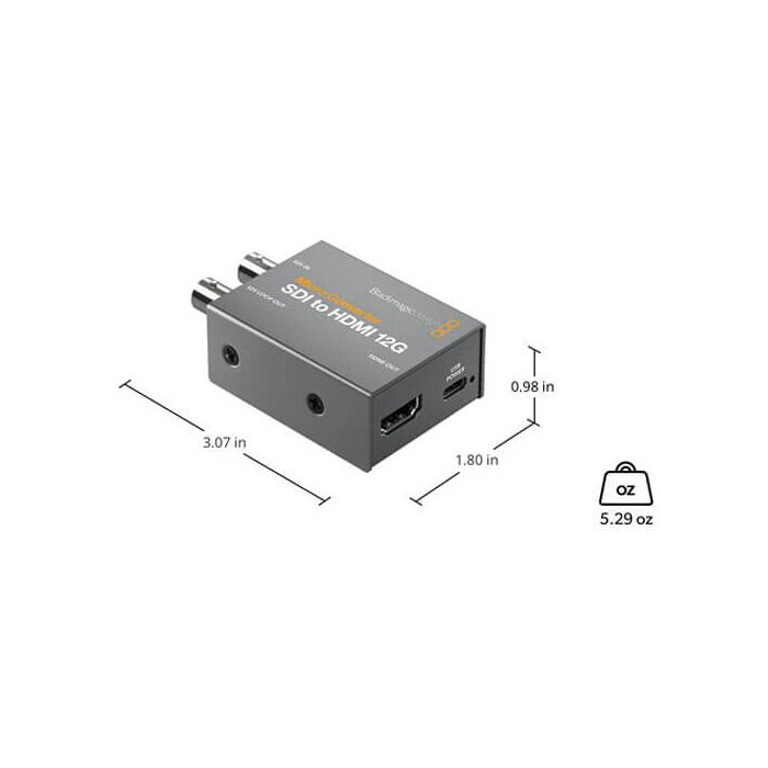 BLACKMAGIC MICRO CONVERTER SDI TO HDMI 12G