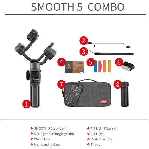 Zhiyun Smooth-5 Smartphone Gimbal Combo