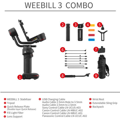 Zhiyun WEEBILL-3 Handheld Gimbal Stabilizer Combo