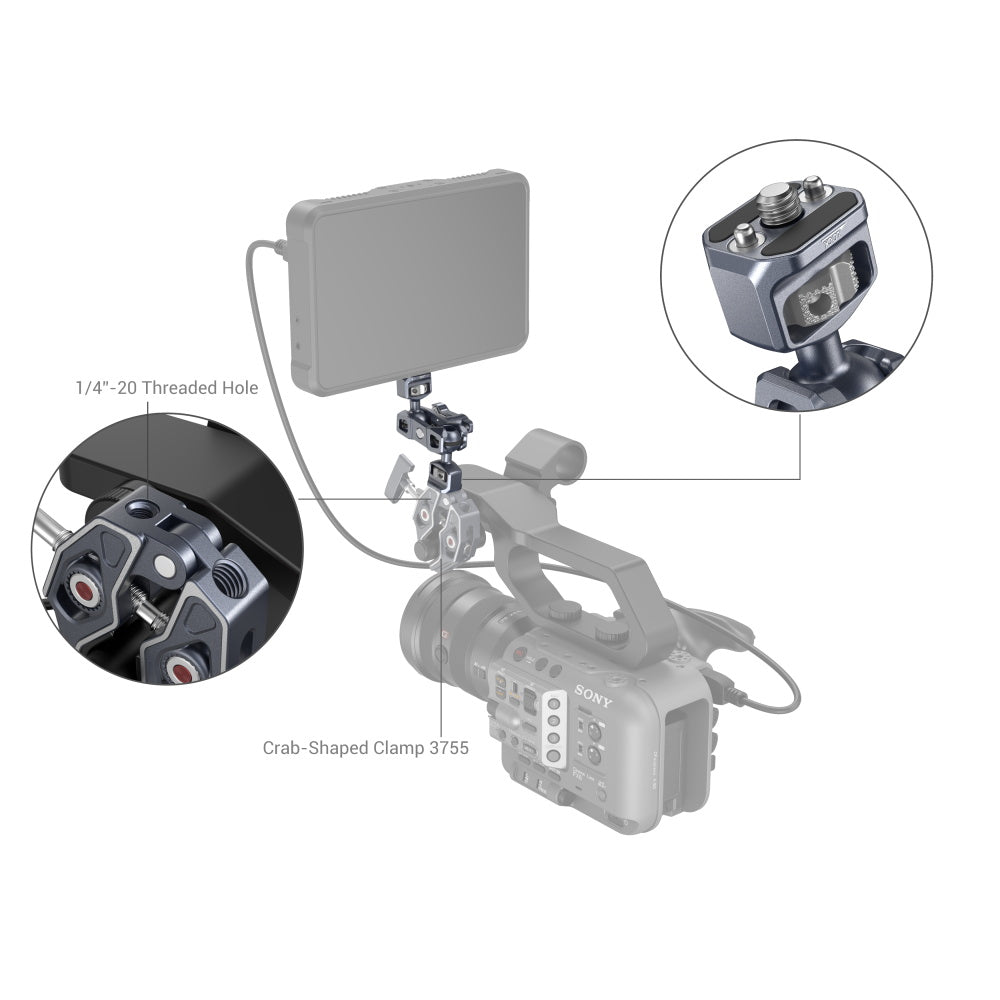SmallRig Magic Arm with Dual Ball Heads (1/4"-20 Screws)