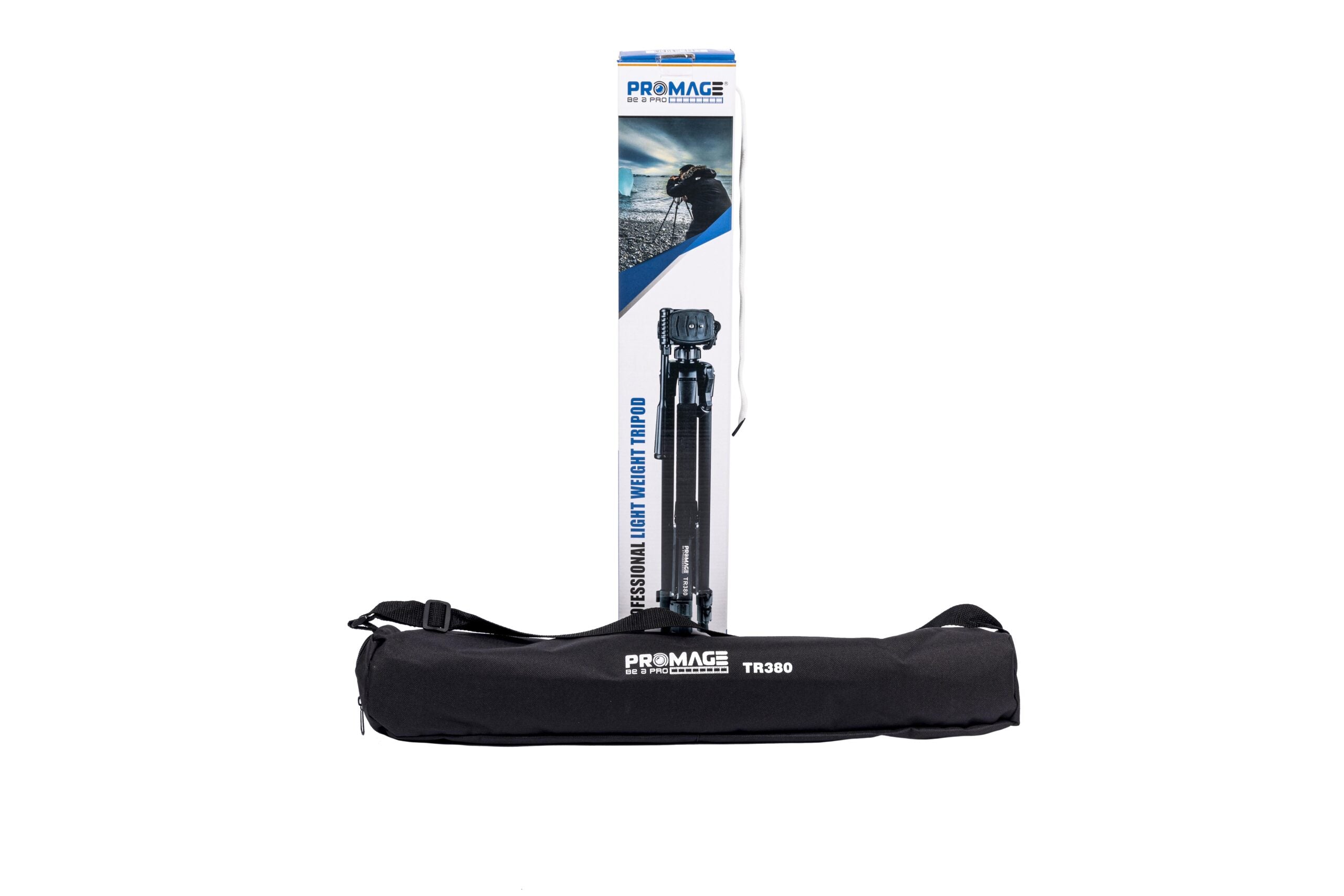 PROMAGE Aluminum Camera Tripod with 3-Way Swivel Pan Head (TR380)