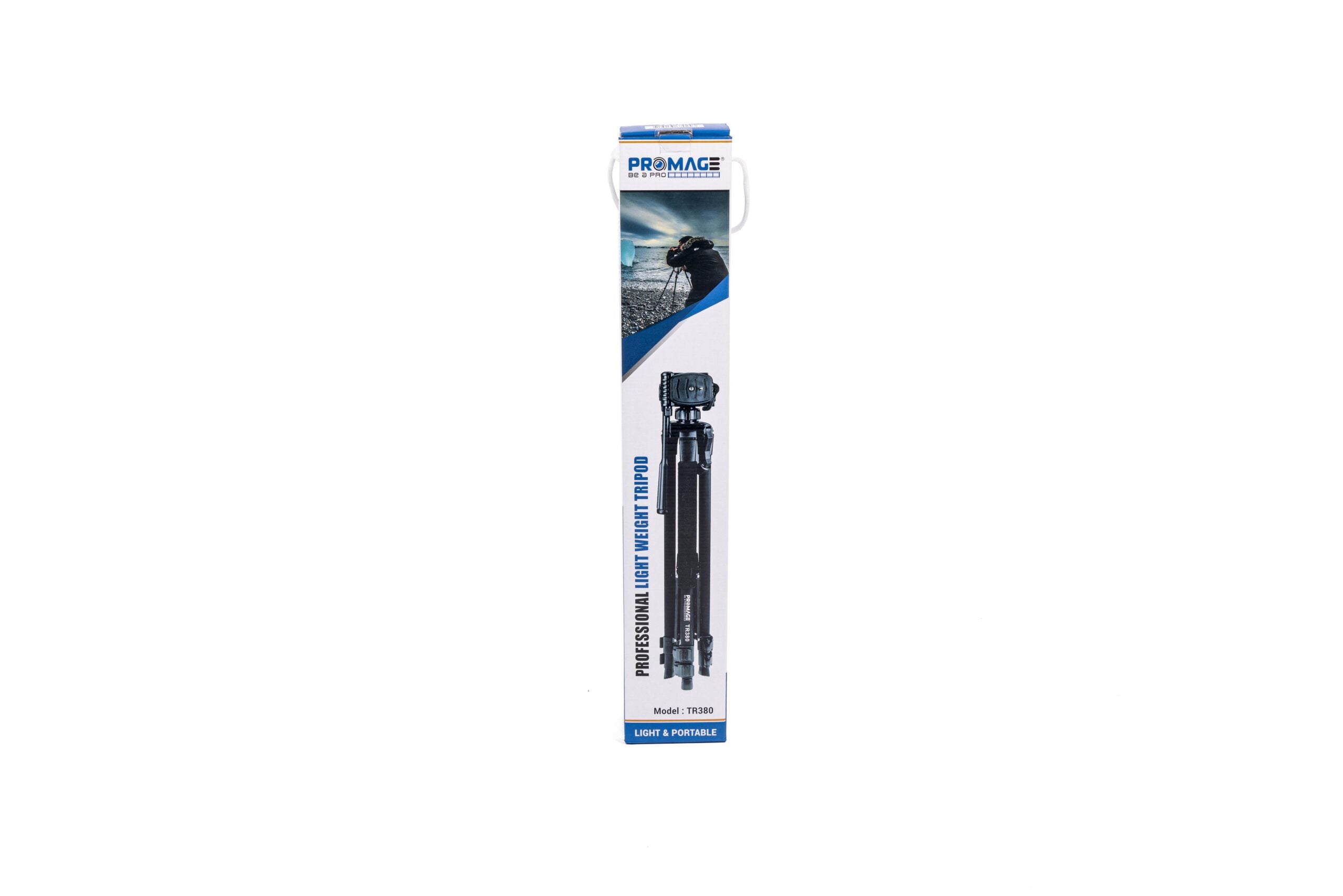 PROMAGE Aluminum Camera Tripod with 3-Way Swivel Pan Head (TR380)