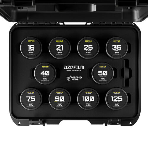 DZOFilm VESPID Prime Cine 10-Lens Kit (PL and EF Mounts)