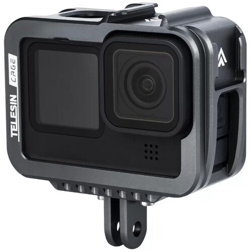 TELESIN GP-FMS-901 CNC ALUMINIUM ALLOY HOUSING CAGE FOR GOPRO HERO 9 BLACK