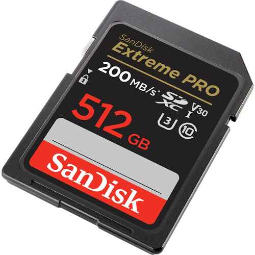 SanDisk 512GB Extreme PRO UHS-I SDXC Memory Card