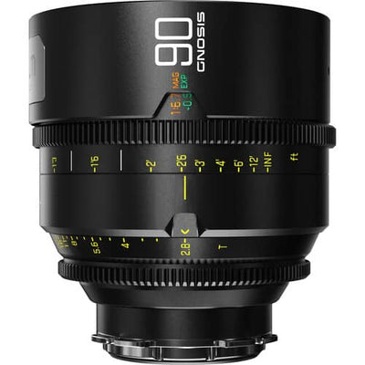DZOFilm 90mm T2.8 Gnosis Macro Prime Lens (LPL with PL and EF Mounts, Feet)