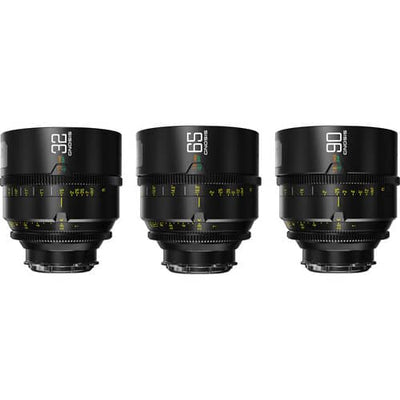 DZOFilm 32, 65, 90mm T2.8 Gnosis Macro Prime 3-Lens Kit (LPL with PL and EF Mounts)