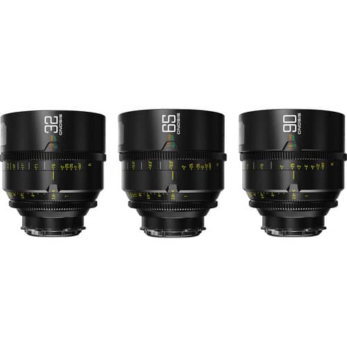 DZOFilm 32, 65, 90mm T2.8 Gnosis Macro Prime 3-Lens Kit (LPL with PL and EF Mounts)
