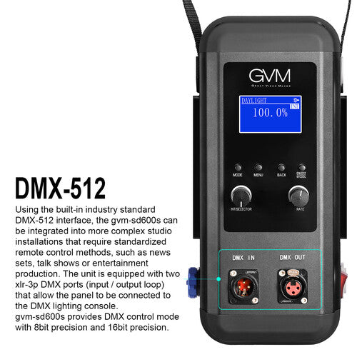 GVM SD600S Daylight LED Monolight