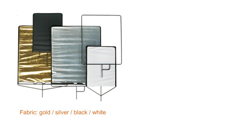 E-IMAGE F02-30 76X91CM RECTANGULAR FLAG PANEL WITH MOUNTING PINS GOLD/WHITE/BLACK/SILVER