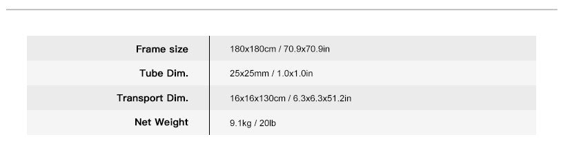 E-IMAGE EE-50 180*180cm Butterfly Frame Kit