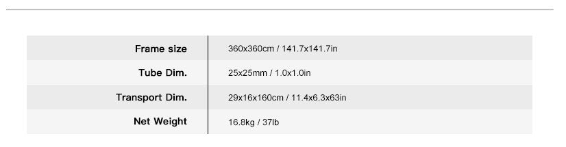 E-IMAGE EE-200 360*360cm Butterfly Frame Kit