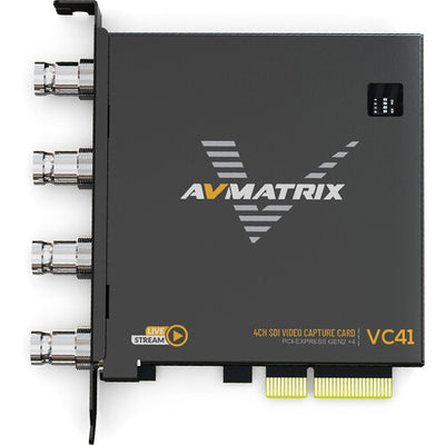 AVMATRIX VC41 1080P 3G-SDI PCIE 4-CHANNEL CAPTURE CARD