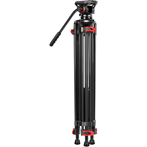 GVM JJL-JY Aluminum Camera Video Tripod with Fluid Head
