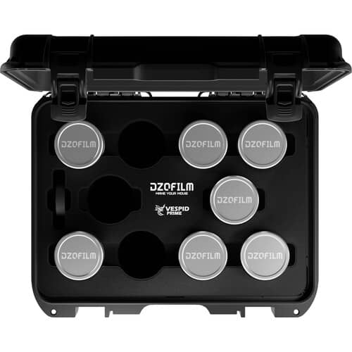 DZOFilm VESPID Retro 7-Lens Kit with Retro Silver EF Tool Kit and Hard Case