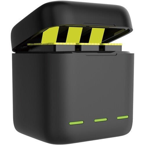 TELESIN 3 SLOTS LED STORAGE CHARGER BOX WITH EXTENDED BATTERY FOR GOPRO 9/10/11 WITH 2 BATTERIES GP-BNC-901B