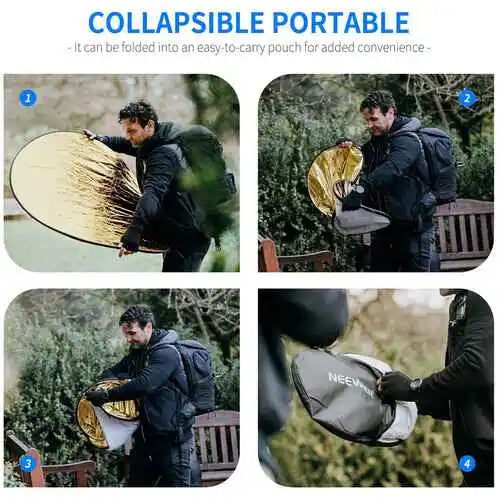 Neewer 5-in-1 Collapsible Light Reflector