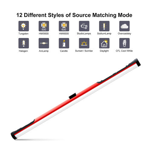 GVM BD45R Bi-Color RGB LED Light Wand
