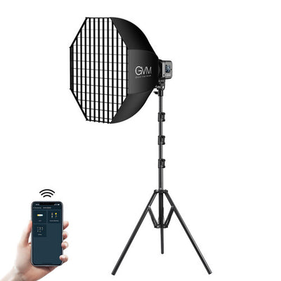 GVM Bi-Color LED Studio Video Spotlight SD80D with Softbox