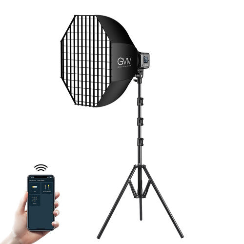 GVM Bi-Color LED Studio Video Spotlight SD80D with Softbox