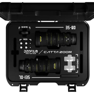 DZOFilm Catta 35-80mm and 70-135mm T2.9 E-Mount Cine Zoom 2-Lens Bundle (Black)