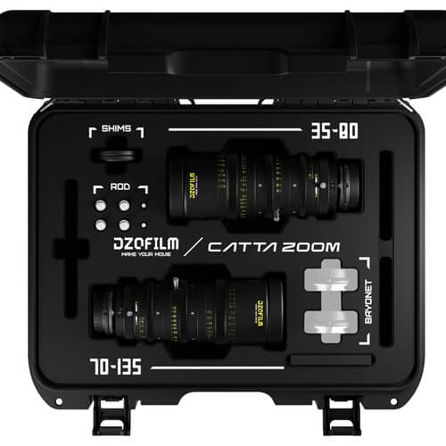 DZOFilm Catta 35-80mm and 70-135mm T2.9 E-Mount Cine Zoom 2-Lens Bundle (Black)