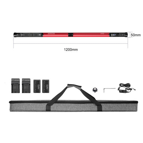 GVM BD45R Bi-Color RGB LED Light Wand