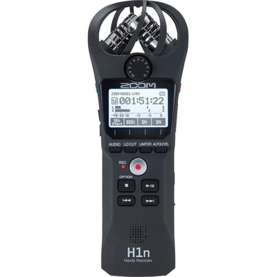 Zoom H1n 2-Input / 2-Track Portable Handy Recorder with Onboard X/Y Microphone (Black)