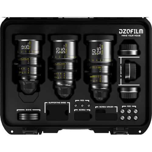 DZOFilm Pictor T2.8 Super35 Zoom 3-Lens Kit (PL and EF Mount, Black)