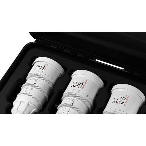 DZOFilm Pictor T2.8 Super35 Zoom 3-Lens Kit (PL and EF Mount, White)