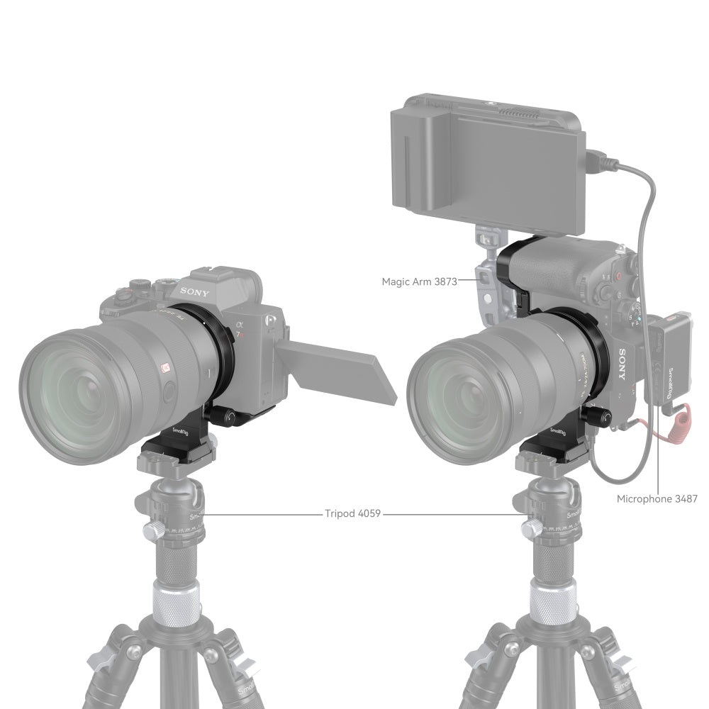 SmallRig Rotatable Horizontal-to-Vertical Mount Plate Kit for Sony ?7R V / ?7 IV / ?7S III / ?7R IV 4148