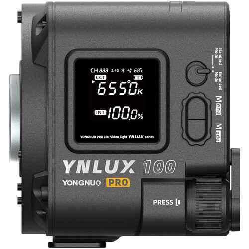 Yongnuo YNLUX100 Pro Bi-Color LED Monolight (Handheld Kit)