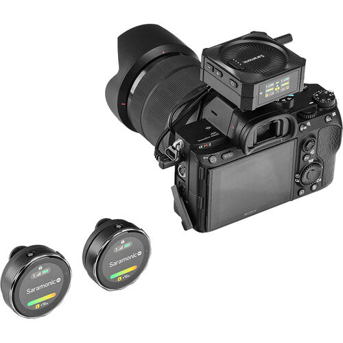 Saramonic Blink Me 2-Person Clip-On Wireless Microphone System with Touchscreens &amp; Recording