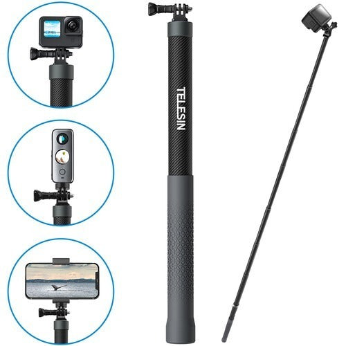TELESIN GP-MNP-300-3 CARBON FIBER SELFIE STICK 3M