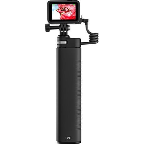 TELESIN TE-CSS-001 10000MAH POWER BANK SELFIE STICK CHARGING HANDLE GRIP FOR GOPRO / SPORTS CAMERA / SMART PHONE
