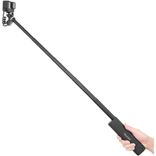 TELESIN TE-CSS-001 10000MAH POWER BANK SELFIE STICK CHARGING HANDLE GRIP FOR GOPRO / SPORTS CAMERA / SMART PHONE