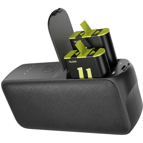 TELESIN TLS-GP-PB-001 PORTABLE POWER BANK FOR GOPRO HERO 11/10/9/8/7/6/5 BATTERIES