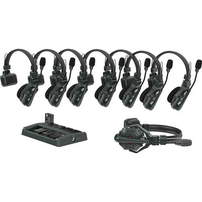 Hollyland Solidcom C1-8S Full-Duplex Wireless DECT Intercom System with 8 Headsets (1.9 GHz) without Hub