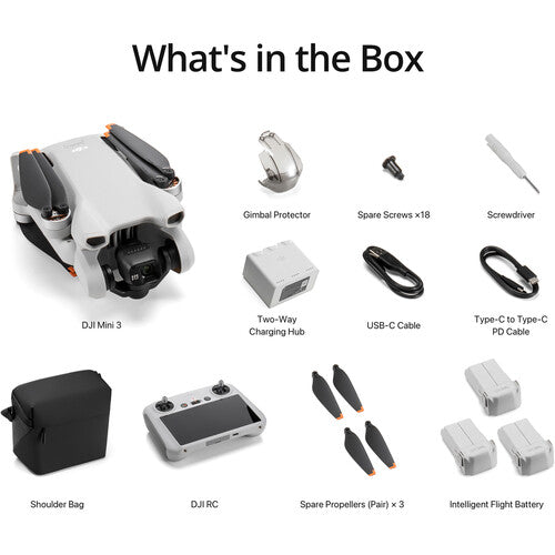 DJI MINI 3 FLY MORE COMBO PLUS WITH DJI RC