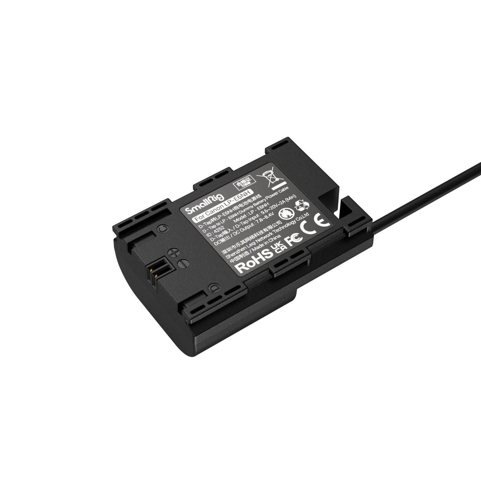 SmallRig D-Tap to Dummy Battery Power Cable (LP-E6NH)
