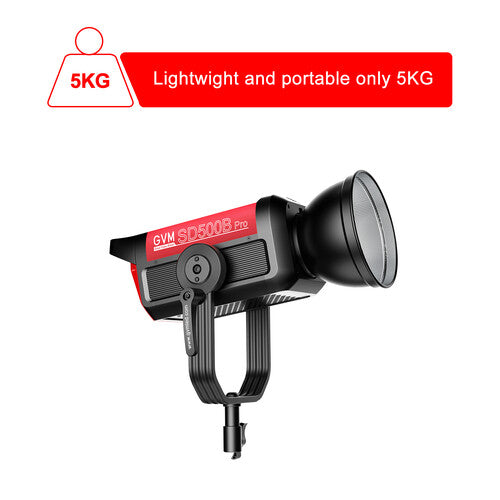 GVM PRO-SD500B COB BI-COLOR VIDEO LED MONOLIGHT (V-MOUNT)
