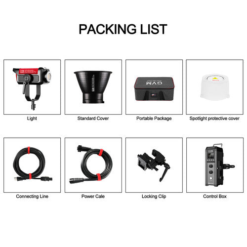 GVM PRO-SD500B COB BI-COLOR VIDEO LED MONOLIGHT (V-MOUNT)