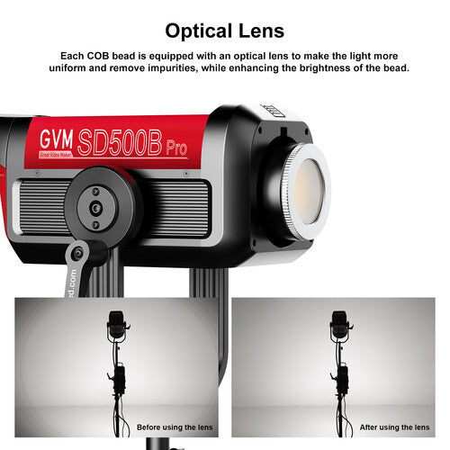 GVM PRO-SD500B COB BI-COLOR VIDEO LED MONOLIGHT (V-MOUNT)